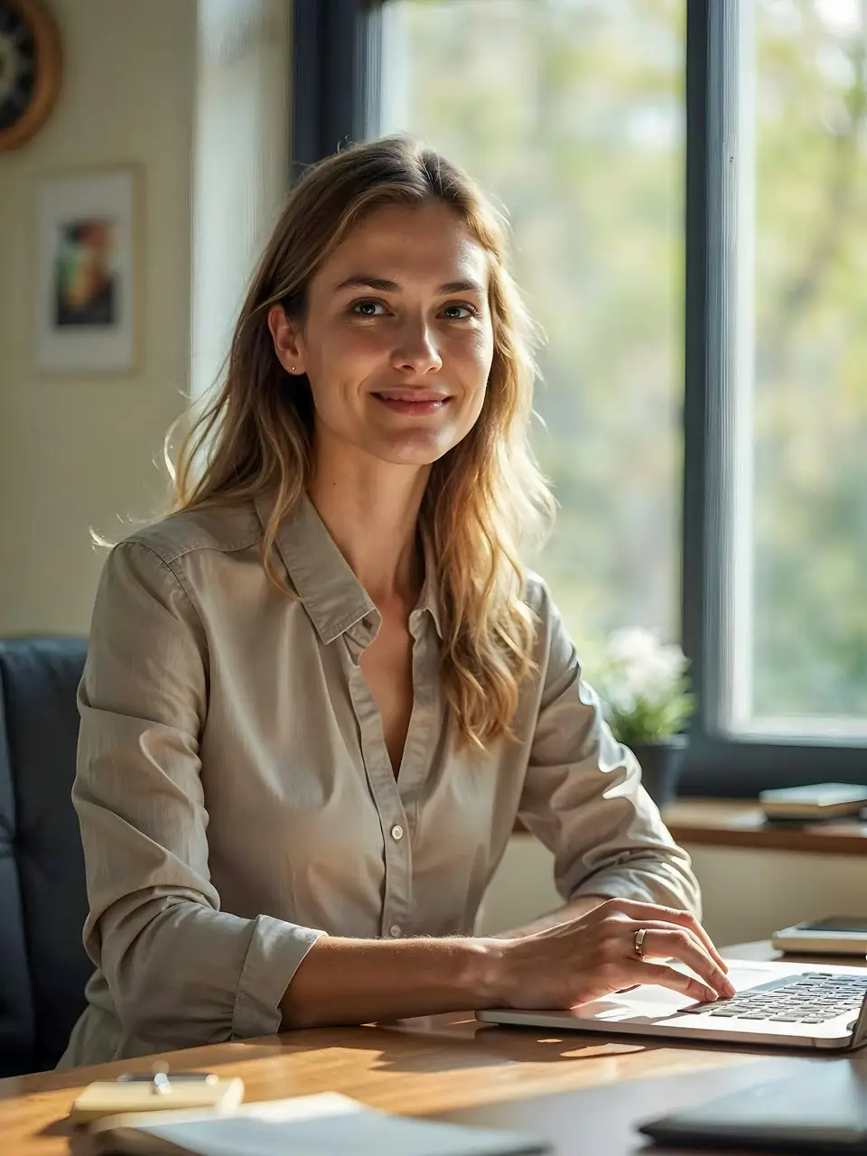 Smiling woman