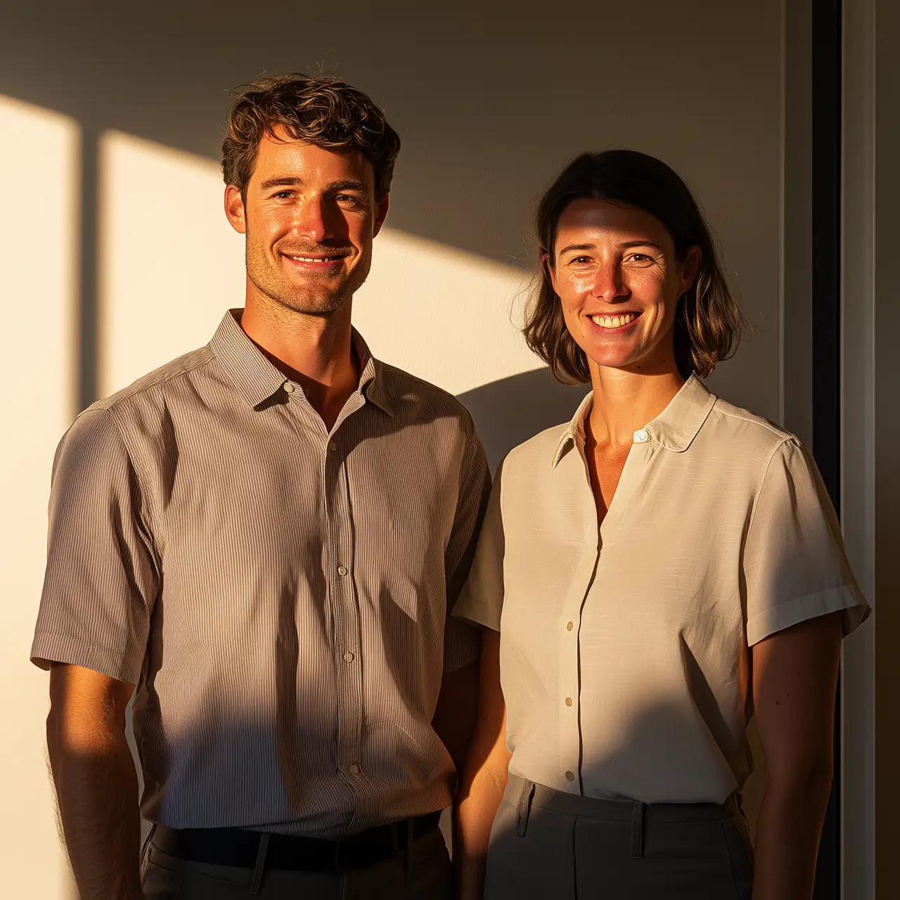 Couple in sunlight